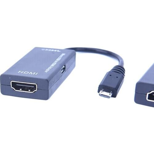 Micro USB To HDMI-compatible 1080P HD Adapter Cable Male to Female for MHL Device HDTV Adapters For Samsung Galaxy For Huawei