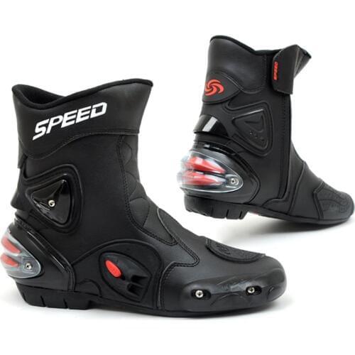 Pro-biker boots speed motorcycle race automobile medium-long boots cross-country shoes