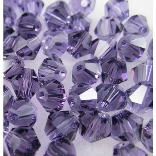 Free Shipping, 720pcs/Lot 4mm LT.tanzanite color Chinese Top Quality Crystal Bicone Beads