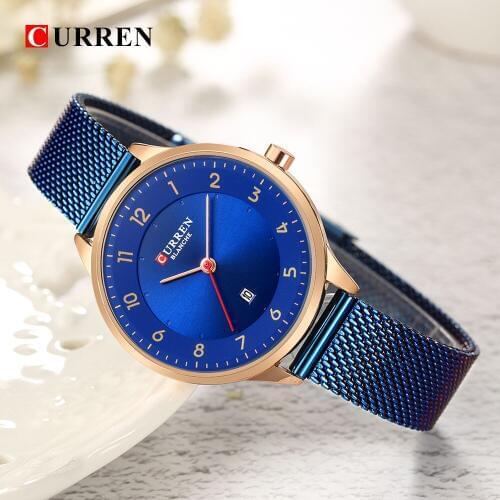 CURREN Luxury Brand Women Watches Mesh belt Ladies Quartz Women Watches Sport Relogio Feminino Montre Femme Wrist Watch 2018