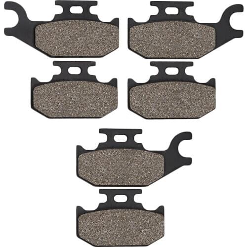 Cyleto Motorcycle Front and Rear Brake Pads Set for Can Am Outlander 450 500 650 Max 800 1000 Renegade 500 800 07-14 DS650X 2007