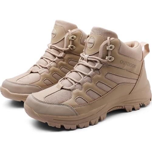 Spring and Autumn Mens Outdoor Military Boots Mens Boots 48 Yards Desert Zhongbang Tactical Boots Site Special-made 49 Boots