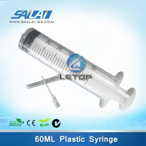 Printer parts suplier 60ml plastic parts of a syringe and needle