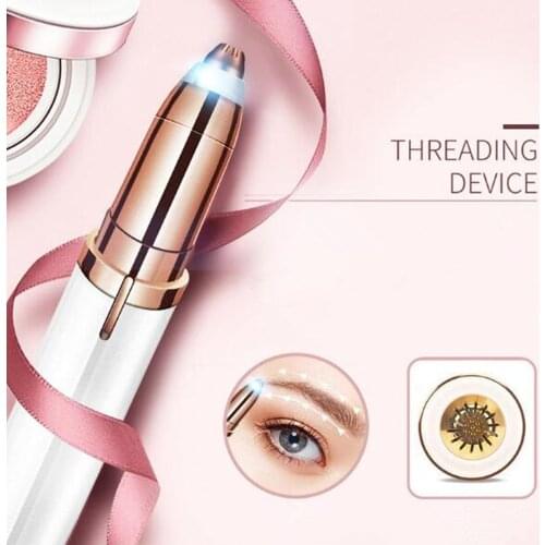 Electric Eyebrow Trimmer Painless Eye Brow Epilator Eye Brow Shaper Mini Shaver Razor Portable Facial Hair Remover for Women