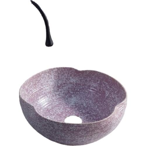 Purple modern terrazzo style bathroom sink
