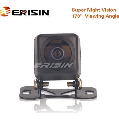 Erisin ES585 HD Fisheye 150 Degree Starlight Night Vision Color CCD Reversing Rear View Camera