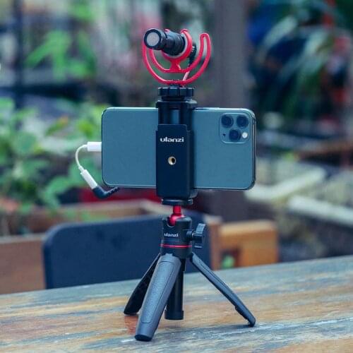 Phone Mount Clip Adapter Mount Bracket Holder Clip With Cold Shoe Compatible With Tripod For For Most Mobile Phones 2021