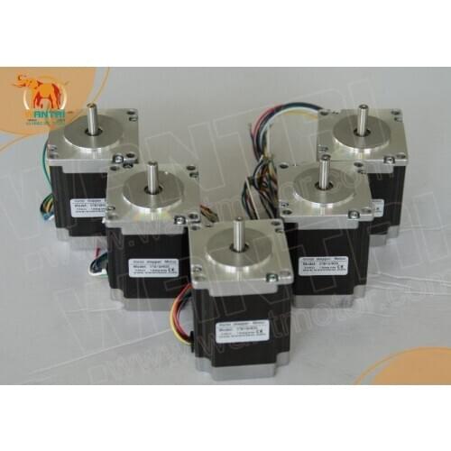 Best Selling! Wantai 5PCS Nema23 57BYGH633 270oz-in 78mm 3A CE ROHS ISO CNC Router Engraver Grind Foam Plasma Plasma Pinter