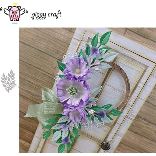 Piggy Craft metal cutting dies cut die mold New Leaves decoration Scrapbook paper craft knife mould blade punch stencils dies