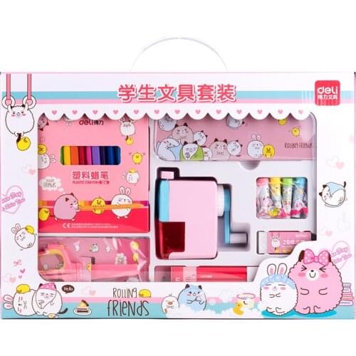 DL 9677 students' stationery set pupils learning articles school packages childrens Day gift box Stationery office supplies