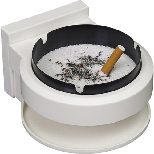 Wall Mounted Ashtray Punch-Free 3 Slot Cigarette Holder Removable Stainless Steel Ashtray For Restroom Bathroom Kitchen