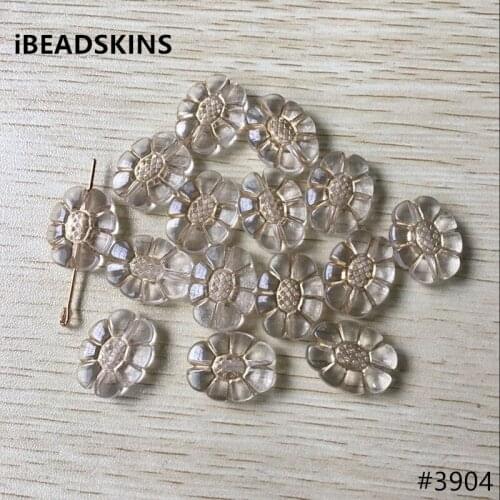 New arrival! 20x16mm 400pcs/lot clear with gold stripe oval shape Acrylic beads #3904(Design as shown)