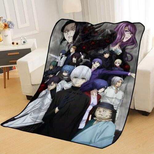 New Arrival Tokyo Ghouls Blankets Printing Soft Blanket Throw On Home/Sofa/Bedding Portable Adult Travel Cover Blanket