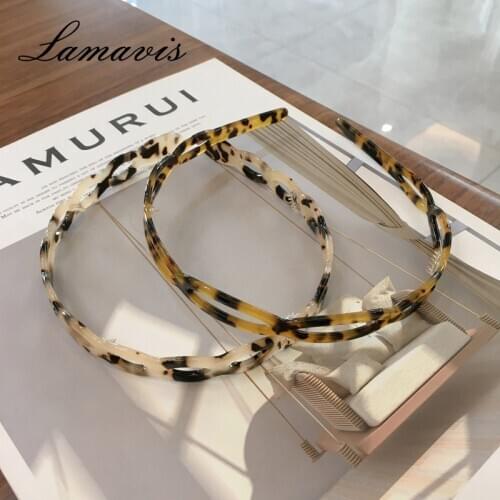 Korean Style Tortoiseshell Headband WomenS Simple And Fashionable Headband Style All-Match Small Hair Accessories