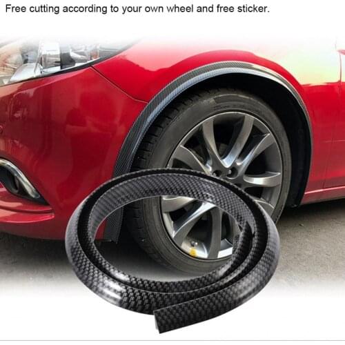 Car mudflaps Carbon Fiber Fender Flares Car Wheel Arch Eyebrows Protect Anti-scratch Pad car wheel fender Car Accessories New