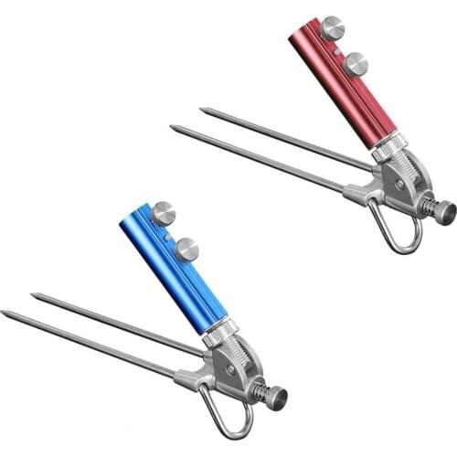 Adjustable Fishing Pole Holder Aluminum Alloy Universal Rod Bracket for Carp