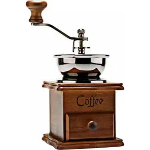 Coffee Hand Grinder Manual Classical Mini Retro Bean Spice Herbs Wooden Coffeeware