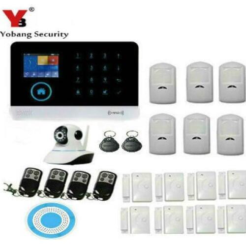 Yobang Security WIFI GSM 4G GPRS Alarm System Wireless Smart House Security APP Remote Control DIY Kit Multi Language Switchable