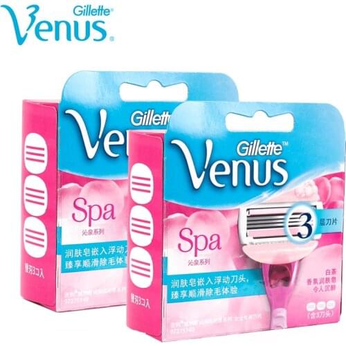 Gillette Venus Razor Blades Replacement Comfort Ultra Thin 3 Layer Blades Breeze Fit Woman Body Curve Suit for All Venus Handle