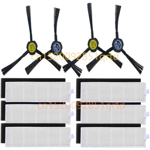 Vacuum cleaner hepa filter brush Replacement Kits for ILIFE X785 X787 Robot Vacuum cleaner parts ,hepa Filters and Side Brushes