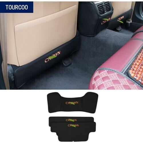 For Toyota Crown 2005-2018 Seat Anti-kick Pad Cover Car Styling Protective Mat