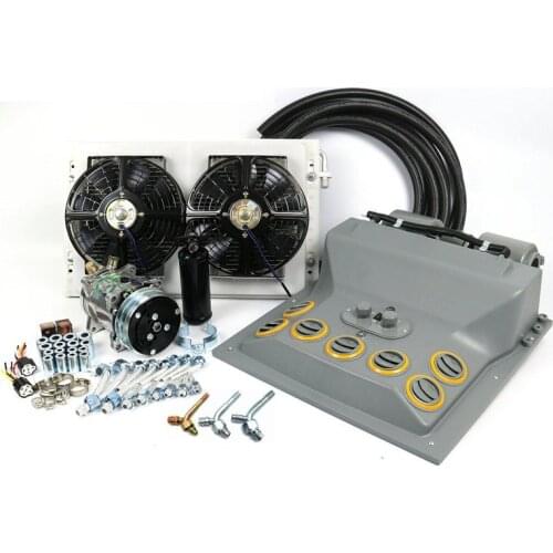 Universal 12V 24V Backwall AC Air Conditioning Evaporator for Car Heavy Duty Machinery Truck Tractor Caravan Trailer Conditioner