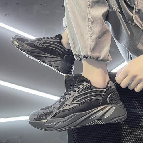 ZEEKSON Breathable Casual Thick-soled Old Shoes Outdoor Trend Sports Mens Shoes Fashion Increased Mesh Large Size Running Shoes