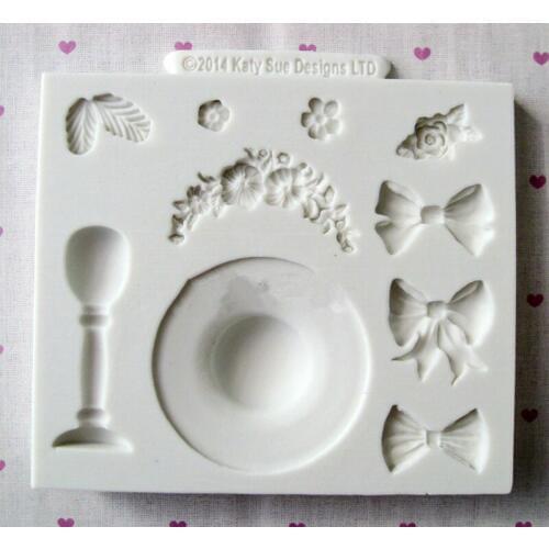 Girl hat Fondant Cake Decorating Tools Cupcake Wedding Decoration Silicon Mold Baking Tool for Cakes Kitchen AccessoriesSQ16132