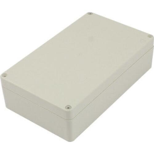200mm x 120mm x 55mm Rectangular Dustproof IP65 Plastic Junction Box Case Grey