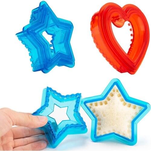 3pcs Lunch DIY Sandwiches Cutter Mould Food Cutting Die Bread Biscuits Mold Gift Kids Lunch Maker Cute Shape