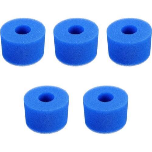 5PCS Swimming Pool Foam Filter Sponge for Intex S1 Reusable Washable Biofoam Cleaner Pool Foam Filter Swimming Accessorie CNIM H