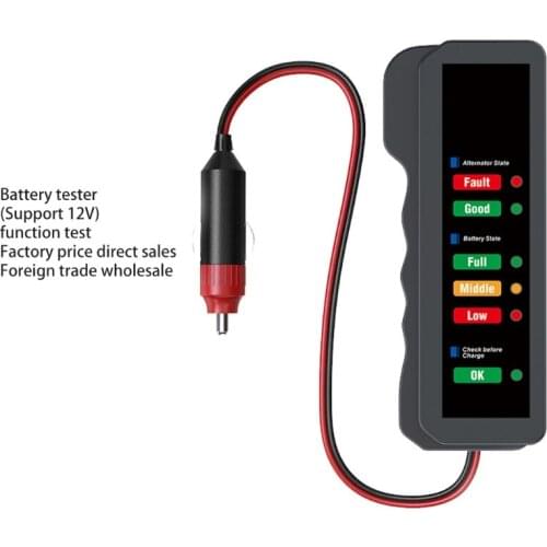 Battery Tester Automotive 12V Digital Analyzer Car Voltage Checker LED Display