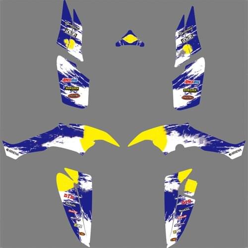 For Yamaha 350 Raptor Full set of Motorcycle Backgrounds Graphics 3M Decals Stickers Kits For YAMAHA RAPTOR 350 RAPTOR350