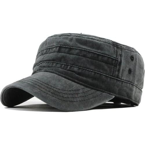 Fashion Soldier Denim Hat Outdoor Unisex Military Hats Casual Cotton Visor Solid Adjustable Durable Top Cap кепка мужская