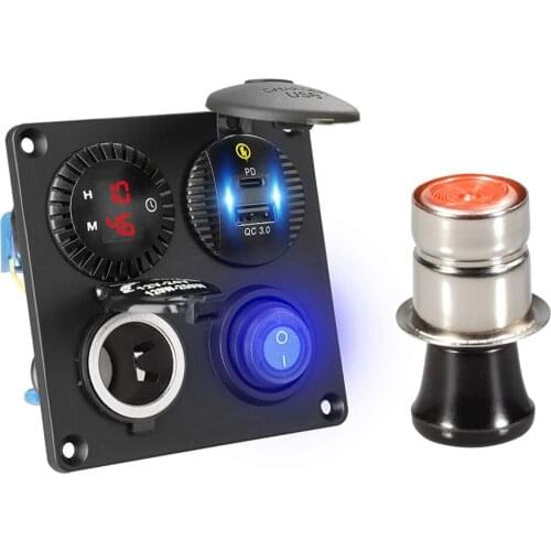 Hot Sale 12V/24V Dual USB Socket Charger Switch Cigarette Lighter зажигалка for Car Boat Marine Truck Camper Vehicles GPS Mobile