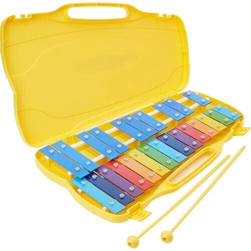 Kids Percussion Musical Instruments Hand Knock Xylophone 25-Tone Child Struck Piano Preschool Educational Toy