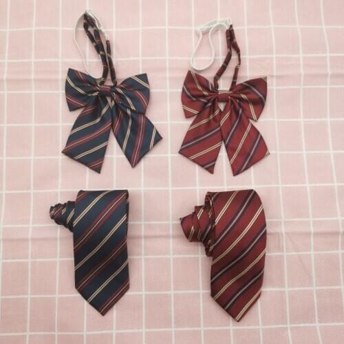 Jk Stripe College Style Shirt Student Bow Tie Womens Formal Wear Business Bank Business Wear Tie Bow Tie Bow cravatta uomo