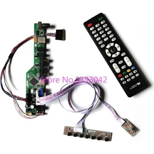 KIT for LP156WH3 (TL)(C1)/(TL)(C2)/(TL)(D1)/(TL)(E1)/(TL)(F1) LVDS LCD 1366*768 USB AV 40-Pin Remote TV control drive board