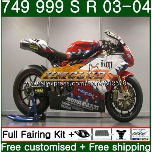 Body For DUCATI 749-999 749S 999S 2003 2004 2005 2006 Kit 48CL.77 New red 749 999 S R 749R 999R 999 749 03 04 05 06 Fairing