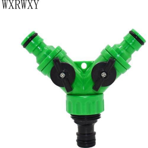 Wxrwxy Irrigation 2 way tap Garden tap 5/8 Quick connector 3/4 Female water irrigation valve splitter watering up 10pcs