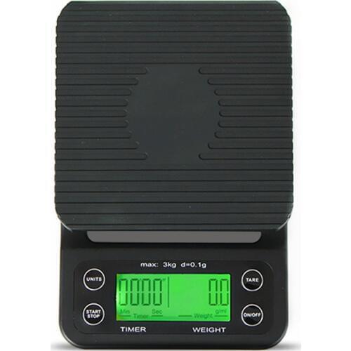 Electronic Scales with Timer Waterproof Kitchen Scale Smart Drip Coffee Scale Portable Digital Kitchen Scales 5KG/0.1g 3KG/0.1g