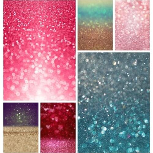 Laeacco Light Bokeh Glitters Sequins Polka Dots Dreamy Portrait Photography Backdrop Photo Background Birthday Wedding Photozone