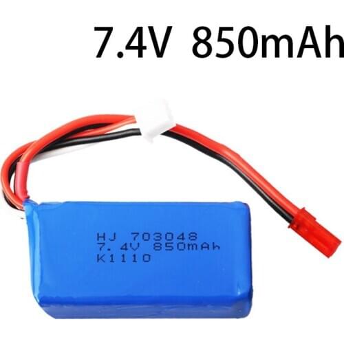7.4v 850mah 703048 Lipo Battery X600 U829A U829X 907 V912 V262 V353 BQ202 V333 rc Quadrocopter 2S High power lithium polymer