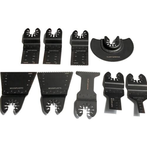 Free shipping of 9 pcs Kit Oscillating Multi Tool Saw Blade for wood working&home decoration for all osillating tools using