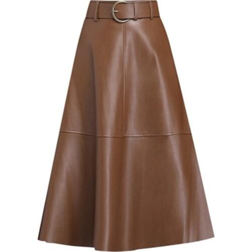 NUFASLOS Women's Leather Skirts