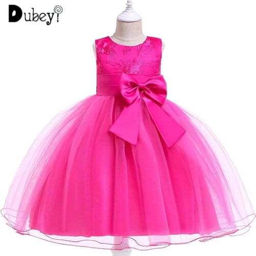 Flower Girl Dresses for Weddings Birthday Party Girls Princess Tulle Dress Evening Prom Ball Gown Costumes Big Girls Dress