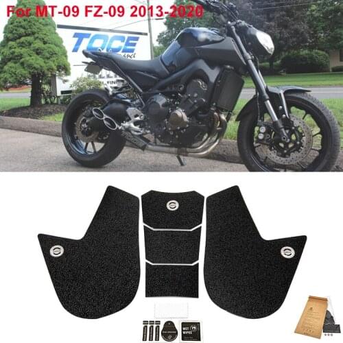 MT09 MT 09 FZ FZ09 Full Set PVC Anti slip Fuel Tank Pads Gas Knee Grip Traction Side Pad for Yamaha MT-09 FZ-09 2013-2020