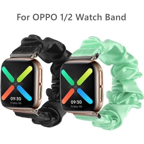 39 Colors/Scrunchie Elastic Watch Straps Watchband for OPPO Watch Band 46mm 41mm for OPPO Strap Bracelet 46mm 41mm