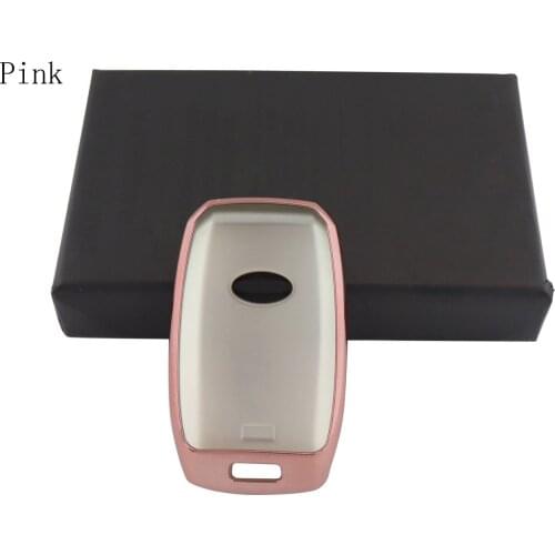 Pink Protective TPU key Case Shell Cover for Kia Optima K5 Sorento Carens Forte Soul