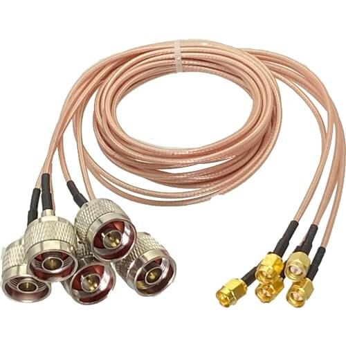 5-10Pcs RG316 N Male Plug to SMA Male Plug Connector RF Coaxial Jumper Pigtail Cable Wire terminals For Antenna 6inch~5M